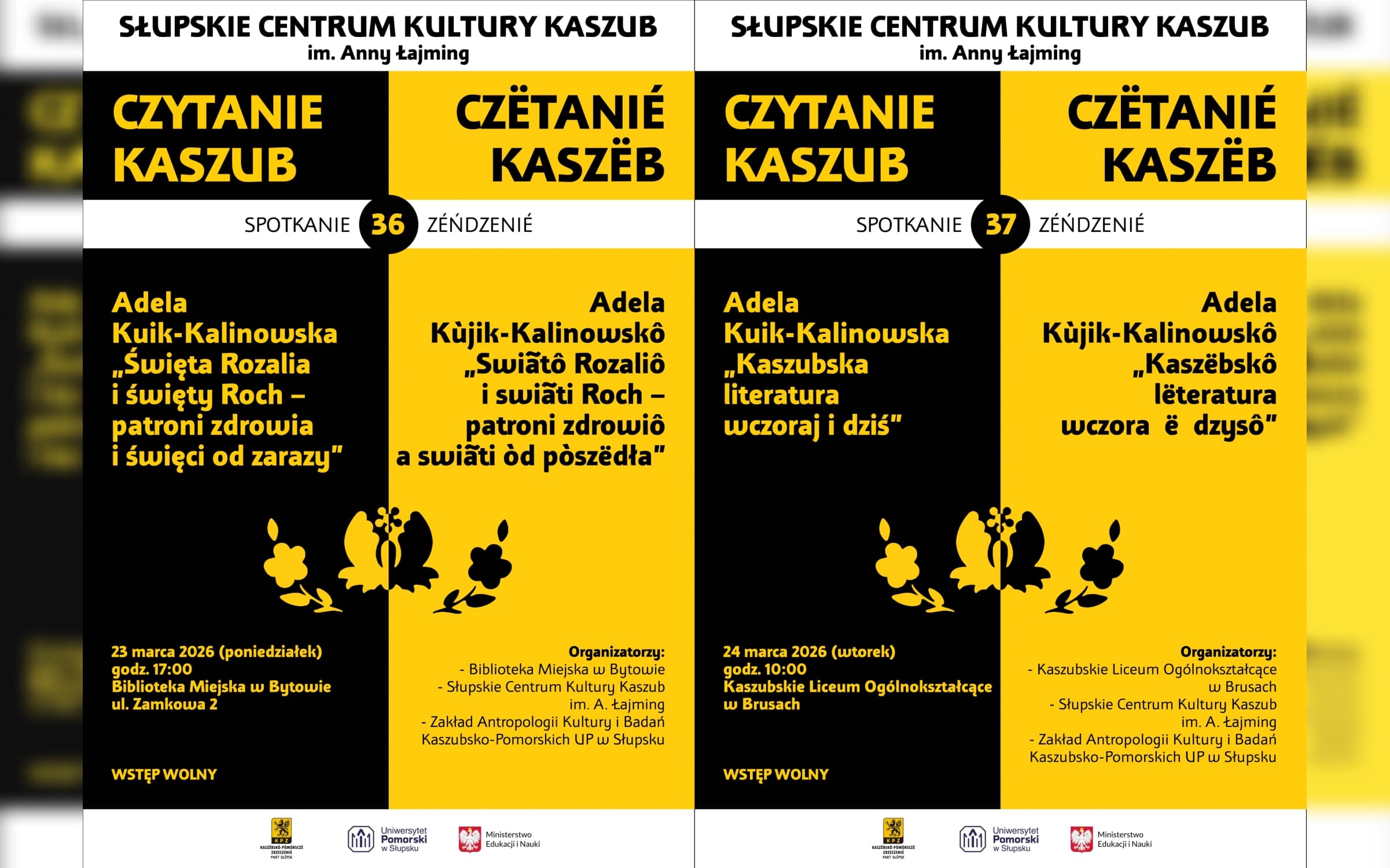 "Czytanie Kaszub" spotkanie nr 36 i 37